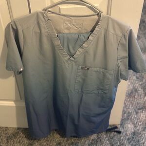 Figs Women's Blue Scrub Top